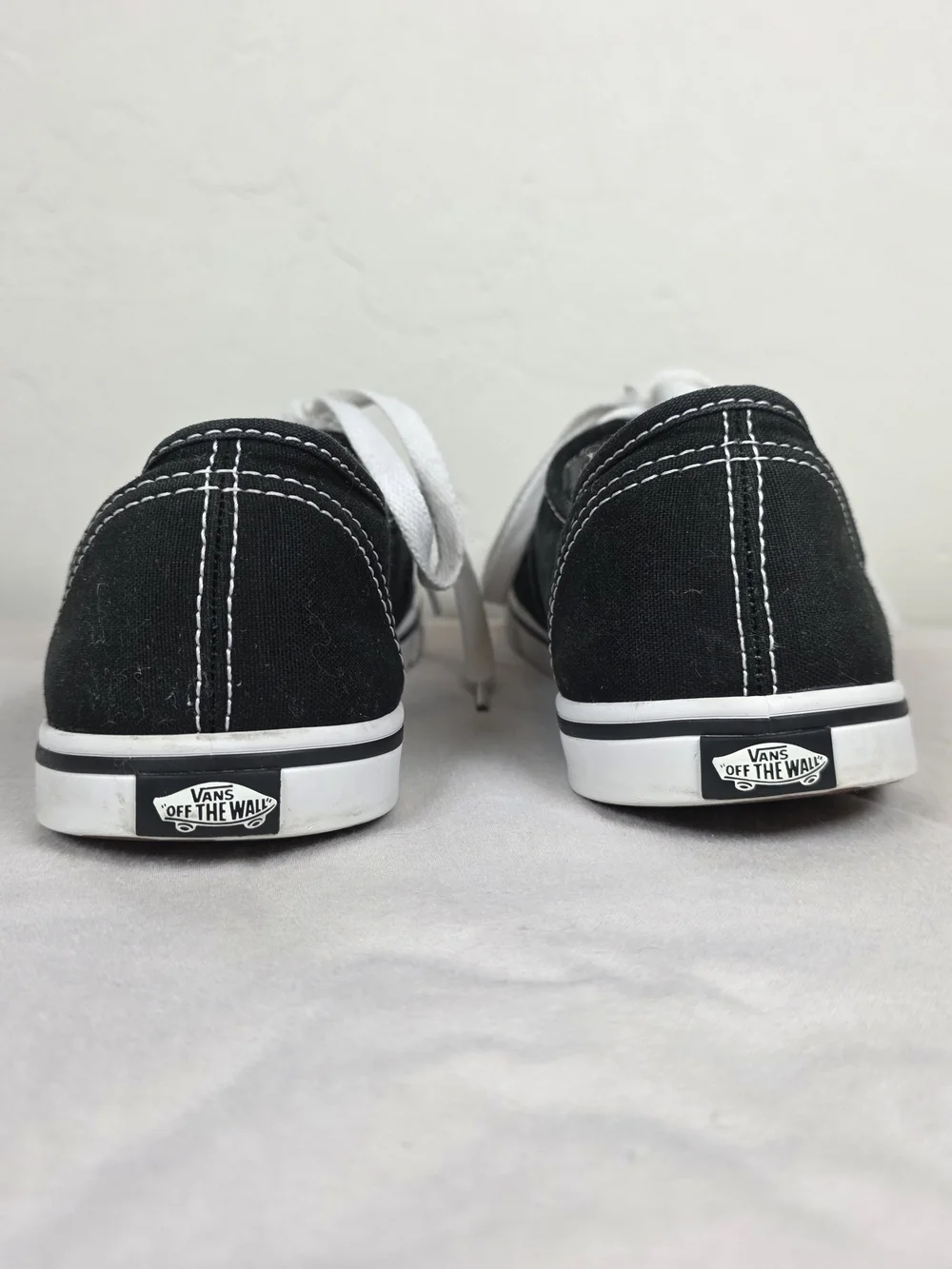 Vans Authentic Black Canvas Sneakers Size 7.5 Women